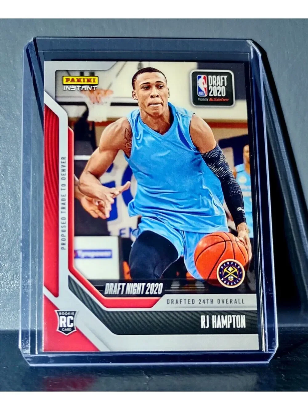 RJ Hampton 2020-21 Panini NBA Draft Night #27 Basketball Rookie Card 1 of 315
